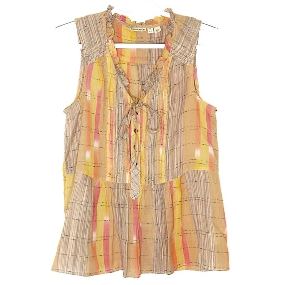 Anthropologie Tops - Anthro Holding Horses Half Button Up Flowy Top